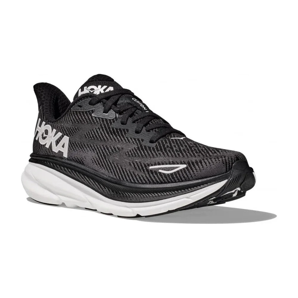 Hoka Women's Clifton 9 Black/White 1127896-BWHT